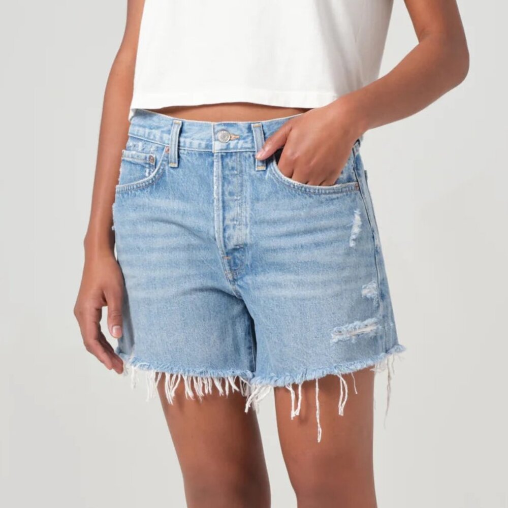 NWT Agolde Parker Long Short in Swapmeet - Size 25